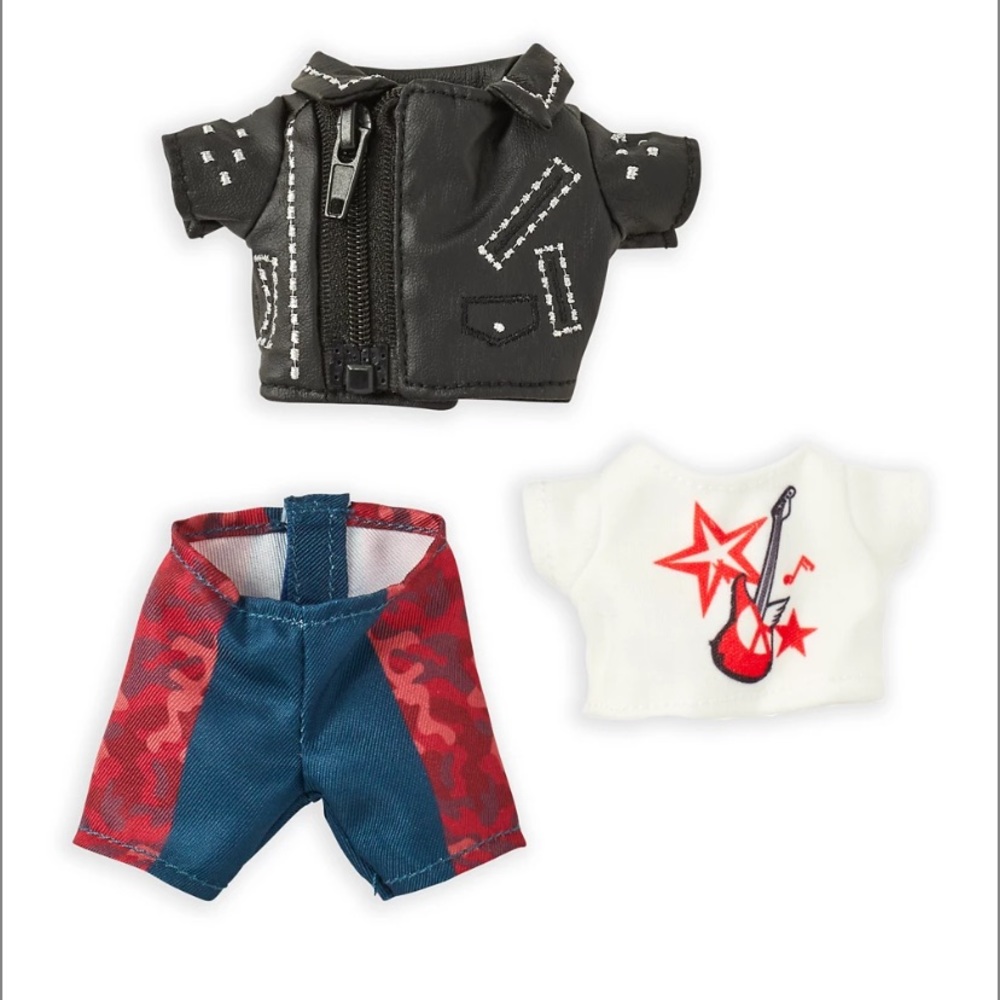 nuiMOs Faux Leather Jacket Graphic T-Shirt  Pants